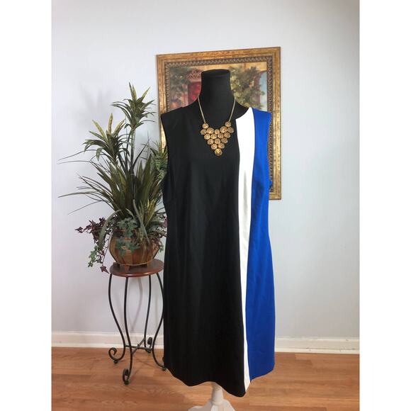 Ellen Tracy Little Black Dress 1X Sleeveless A Line Audrey Hepburn Quiet Luxury - Picture 1 of 10